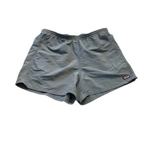 Patagonia 4" Shorts Large Blue Solid Unlined SEE‎ MEASUREMENTS